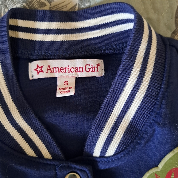 Kids American Girl Size Small Varsity Jacket - Blue and White - Picture 3 of 6
